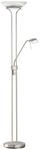 Fischer & Honsel Stehlampe 40075 nickel matt wei&szlig; Metall Glas H/D: ca. 182x32 cm 1