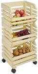 HI Obsthorde 3-teilig natur Kiefer B/H/T: ca. 37x80x25 cm