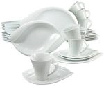 CreaTable Kombiservice ACACIA wei&szlig; Porzellan 30 tlg.