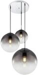 GLOBO Pendelleuchte Varus Chrom Rauchglas H/D: ca. 120x51 cm E27 3 Brennstellen