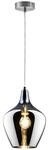 Nowa Pendelleuchte 30620102 nickel matt Metall Rauchglas H/D: ca. 150x22 cm E14...