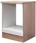 Herdumbauschrank Valero wei&szlig; Hochglanz B/H/T: ca. 60x86x60 cm