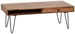 Couchtisch natur schwarz B/H/T: ca. 110x40x60 cm