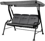 Outsunny Hollywoodschaukel schwarz Stahl B/H/T: ca. 200x170x120 cm