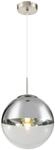 GLOBO Pendelleuchte nickel matt Metall H/D: ca. 120x25 cm E27 1 Brennstellen