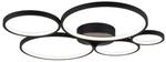 Reality LED-Deckenleuchte Rondo schwarz Metall B/H/L: ca. 53x5,5x59 cm