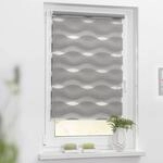 LICHTBLICK Doppelrollo Duo Welle grau B/L: ca. 60x150 cm