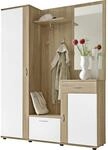 Garderobe Patent Eiche Sonoma Nachbildung wei&szlig; B/H/T: ca. 145x184x30 cm