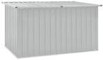 vidaXL Aufbewahrungsbox grau Kunststoff B/H/T/L: ca. 99x93x99x171 cm