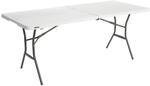 Lifetime Falt-Tisch wei&szlig; Kunststoff B/H/L: ca. 76x74x182 cm