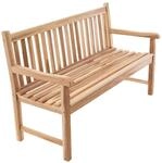 VCM Gartenbank braun Holz B/H/T/L: ca. 60x90x50x150 cm