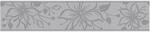 Borte Blumenranke grau B/L: ca. 13x500 cm