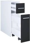 Unterschrank Zalo wei&szlig; schwarz B/H/T: ca. 20x61x45 cm