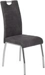Stuhl Susi 2er Set anthrazit Vintage Microfaser B/H/T: ca. 44x98x61 cm