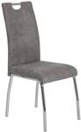 Stuhl Susi 2er Set grau Vintage Microfaser B/H/T: ca. 44x98x61 cm