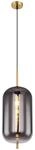 GLOBO Pendelleuchte messing Glas Metall H/D: ca. 120x22 cm 1.0 Brennstellen