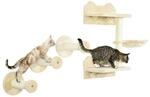 PawHut Fitness-Zubeh&ouml;r beige Edelstahl B/H/L: ca. 28x40x73 cm