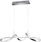 Reality Pendelleuchte Perugia Chrom Metall B/H/T: ca. 81x150x46 cm 1.0...