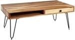 Couchtisch natur schwarz B/H/T: ca. 110x40x60 cm