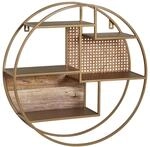 Wandregal messing pulverbeschichtet natur B: ca. 62 cm