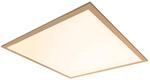 N&auml;ve Leuchten LED-Deckenpanel wei&szlig; Metall Kunststoff B/H/T: ca. 59,5x6x59,5 cm