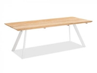 Niehoff Valetta Tisch, Aluminium Ivory 220x95cm