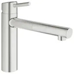 GROHE Concetto 31129DC1 Einhand-Sp&uuml;ltischbatterie, herausziehbar, mittelhoher
