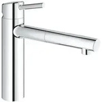 GROHE Concetto 31129001 Einhand-Sp&uuml;ltischbatterie, herausziehbar, mittelhoher