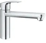 GROHE Eurosmart 30463000 Einhand-Sp&uuml;ltischbatterie, mittelhoher Auslauf, 1/2" Chrom
