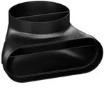 BORA Ecotube EFR90 &Uuml;bergang 90&deg; flach rund ++ Lagerware ++