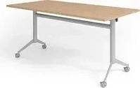 HAMMERBACHER Mehrzwecktisch KF 16 eiche rechteckig, T-Fu&szlig;-Gestell silber,...