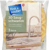 flink & sauber 3D Saugschwamm, 3 St.