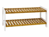 HAKU Möbel Schuhregal bambus, weiß 70,0 x 26,0 x 34,0 cm