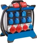 as-Schwabe Stecky Duo 4 Mobiler Starkstromverteiler 3,4 m schwarz/blau