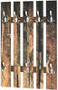HAKU Möbel Wandgarderobe 19889 Motiv Holz 8 Haken 65,0 x 100,0 cm