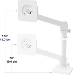 ergotron Monitor-Halterung NX 45-669-216 wei&szlig; f&uuml;r 1 Monitor, Tischklemme,
