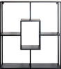 HAKU Möbel Wandregal schwarz 60,0 x 18,0 x 70,0 cm