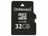 Intenso Speicherkarte microSDHC-Card Class 10 32 GB 3413480
