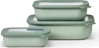MEPAL Frischhaltedosen-Set Cirqula gr&uuml;n 0,5/ 1,0/ 2,0 l, 1 Set nordic sage