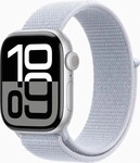 Apple Watch Series 10 42 mm Aluminium (GPS+Cellular) Sport Loop blaue Wolke, silber