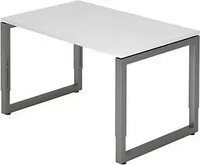 HAMMERBACHER RS12 h&ouml;henverstellbarer Schreibtisch wei&szlig; rechteckig,...