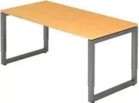 HAMMERBACHER Unni SE1 h&ouml;henverstellbarer Schreibtisch buche rechteckig,