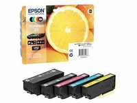 EPSON 33 / T3337 schwarz, cyan, magenta, gelb, Foto schwarz Druckerpatronen, 5er-Set