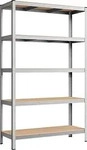 SONGMICS Schwerlastregal GLR060E01 silber, braun 120,0 x 60,0 x 200,0 cm