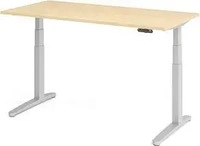 HAMMERBACHER XBHM16 elektrisch h&ouml;henverstellbarer Schreibtisch ahorn rechteckig,