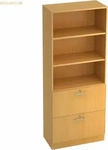 HAMMERBACHER Regalschrank Gradeo, V7300/6/6/RE buche 80,0 x 42,0 x 200,4 cm, 1 St.