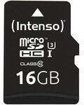 Intenso Speicherkarte microSDHC Professional 16 GB