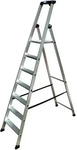 KRAUSE Stehleiter einseitig MONTO Solido silber 7 Stufen, H: 230,0 cm