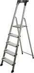 KRAUSE Stehleiter einseitig Securo schwarz 8 Stufen, H: 255,0 cm anthrazit