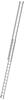 KRAUSE Schiebeleiter Stabilo silber 2x 18 Stufen, H: 525,0 cm